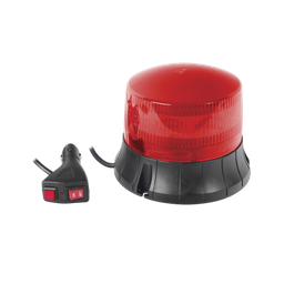 [XM-1535-R] Burbuja LED giratoria color rojo, 9 LEDs, montaje magnético | XM-1535-R