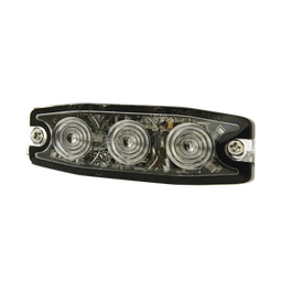 [SPL3A] Luz Auxiliar de 3 LED, ámbar, SAE Clase I, Lente transparente | SPL3A